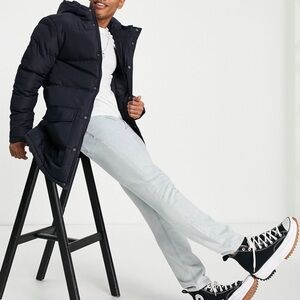 French Connection Marine Longline Puffer
NWT Full Zip Hooded Coat Men's XL NWT